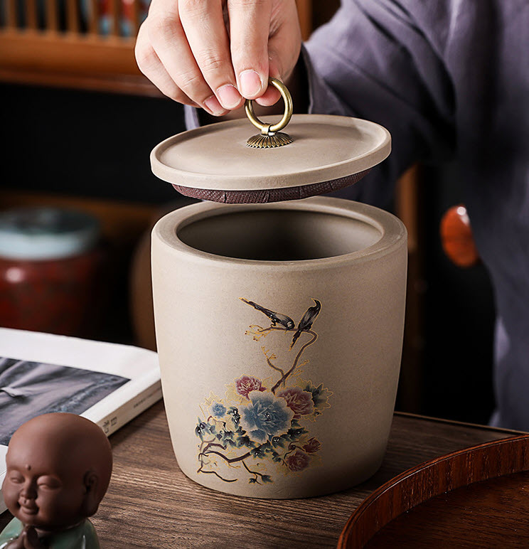 Hộp đựng trà khô sứ ceramics Shengda YL008