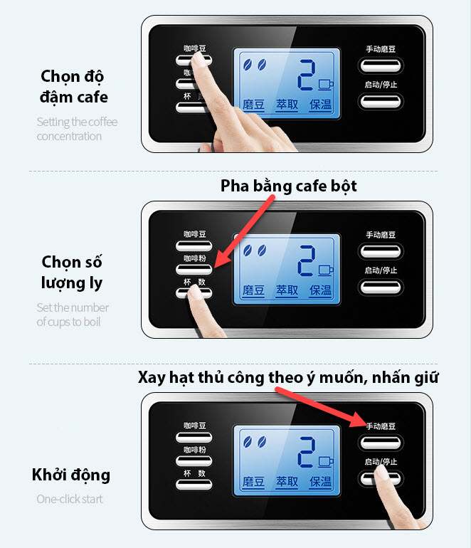 Máy pha cà phê bán tự động ZZuom BG315T