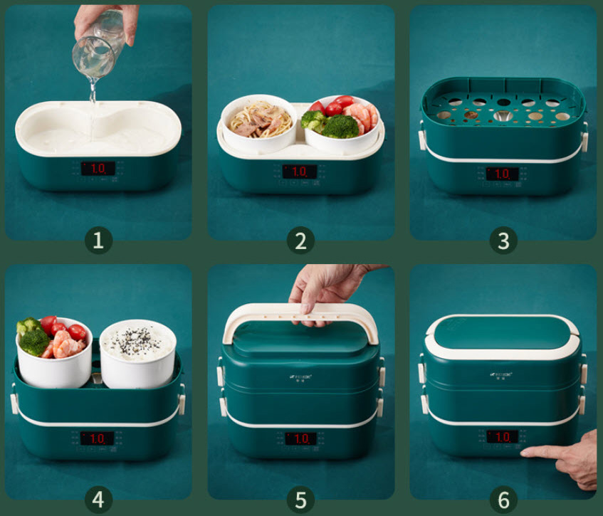 Hộp cơm hâm nóng bằng điện Peskoe RW16