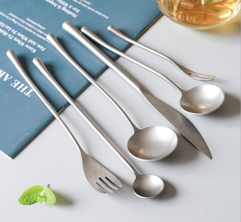 Bộ dao muỗng nĩa inox 304 retro Lyon Y886A