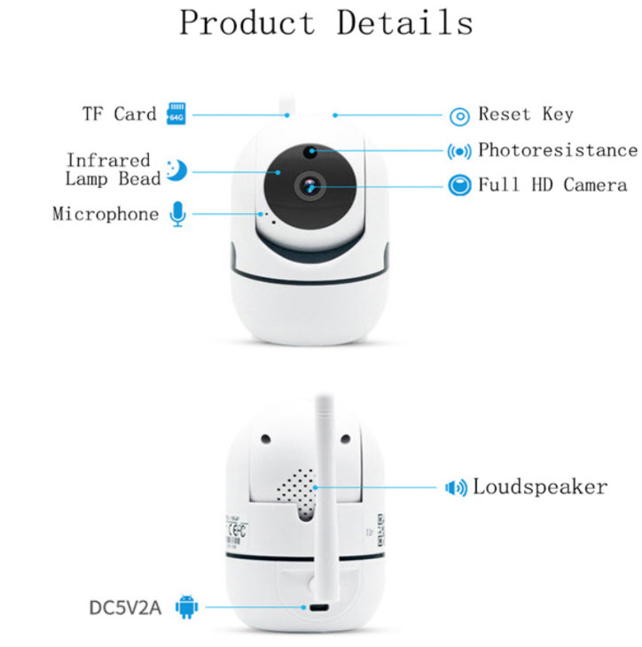 Camera quan sát wifi 360 1080p Speed PTC29B