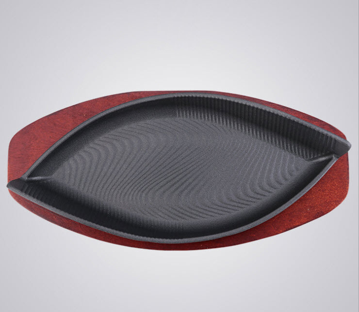 Chảo gang oval 35x16 chống dính Dubidu TP14HBY