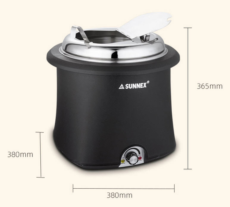 Nồi hâm nóng canh soup buffet 10L Sunnex E0710017