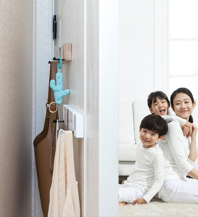 Móc treo đồ gắn tường gỗ tre Nimei ND180925