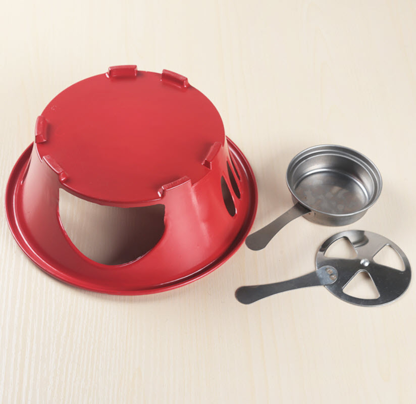 Bộ chảo hâm nóng thức ăn kèm bếp cồn Ouge OG81113 chống dính hợp kim nhôm