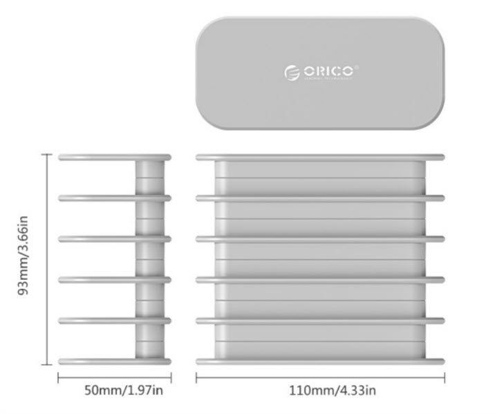 Giá giữ Ipad điện thoại 5 ngăn Orico DK205