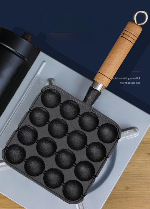 Chảo gang làm bánh Takoyaki OEM CY001