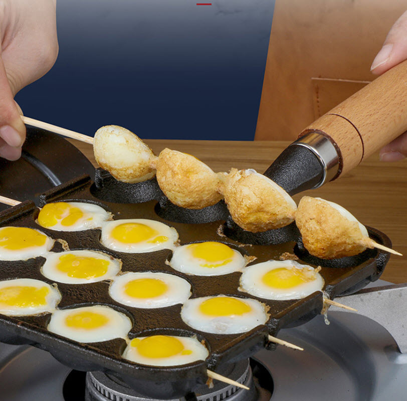 Chảo gang làm bánh Takoyaki OEM CY001