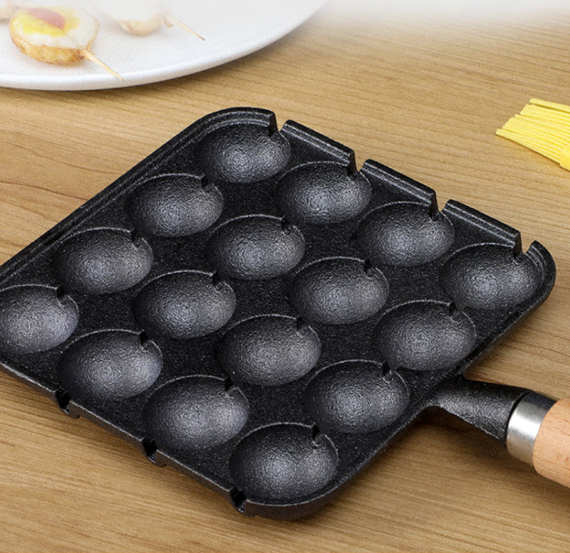 Chảo gang làm bánh Takoyaki OEM CY001