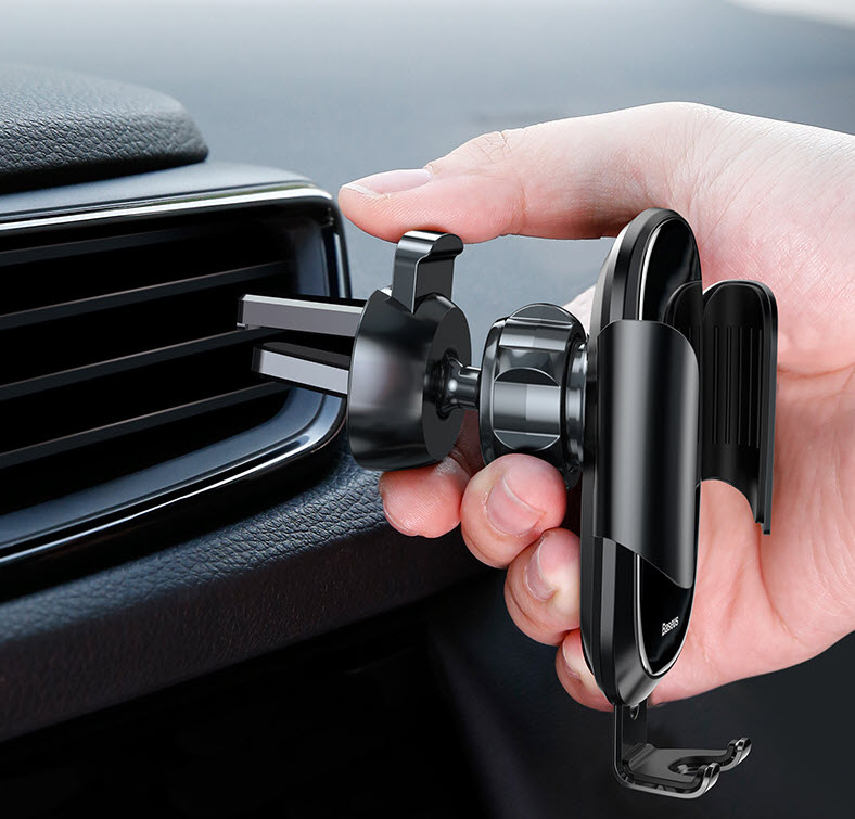 Giá đỡ điện thoại cho xe hơi Baseus BS002 hợp kim nhôm