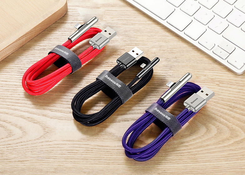 Cáp sạc iphone ipad Baseus BS006 đầu cắm vuông góc