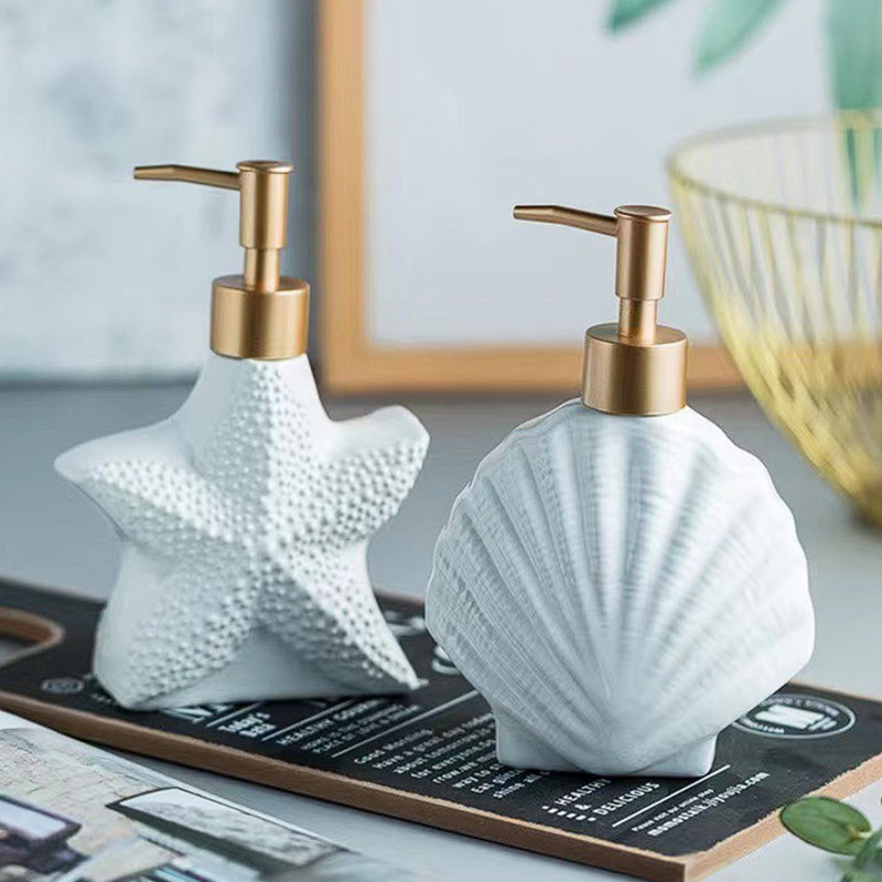 Bình đựng xà bông rửa tay sữa tắm dầu gội gốm sứ 420ml ZIXIN ZANE21