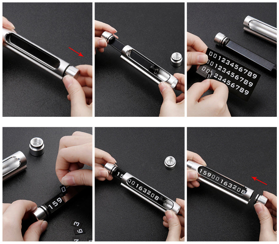 Bảng hiển thị số điện thoại cho xe hơi Baseus BSS001