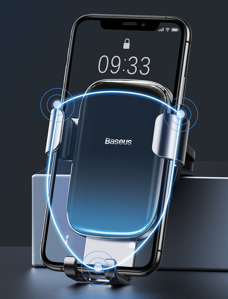 Giá gắn điện thoại cho xe hơi Baseus SUYL-LG01 hợp kim nhôm