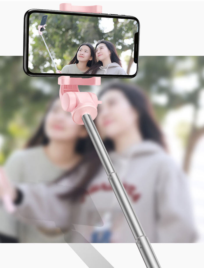 Gậy selfie 65cm giá gắn điện thoại 3 chân Baseus WS18026