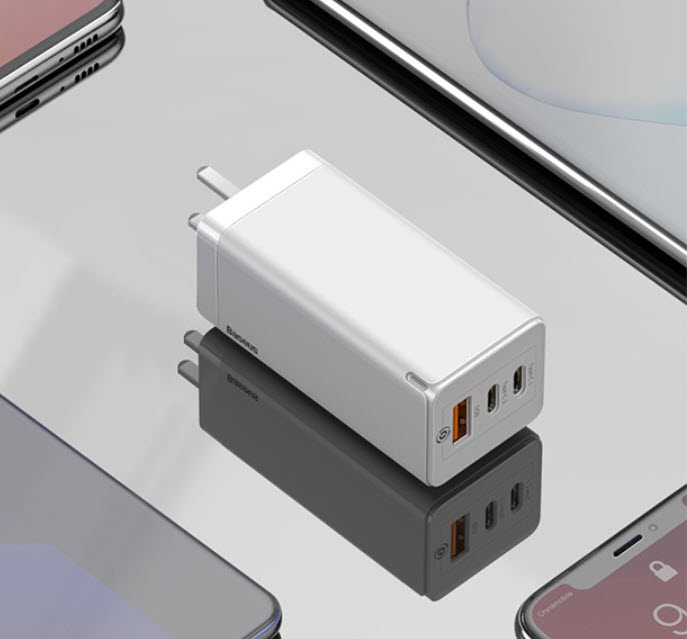 Adapter củ sạc nhanh Macbook và điện thoại công nghệ GaN Baseus BSC915