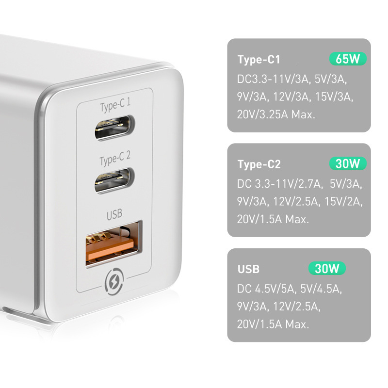 Adapter củ sạc nhanh Macbook và điện thoại công nghệ GaN Baseus BSC915