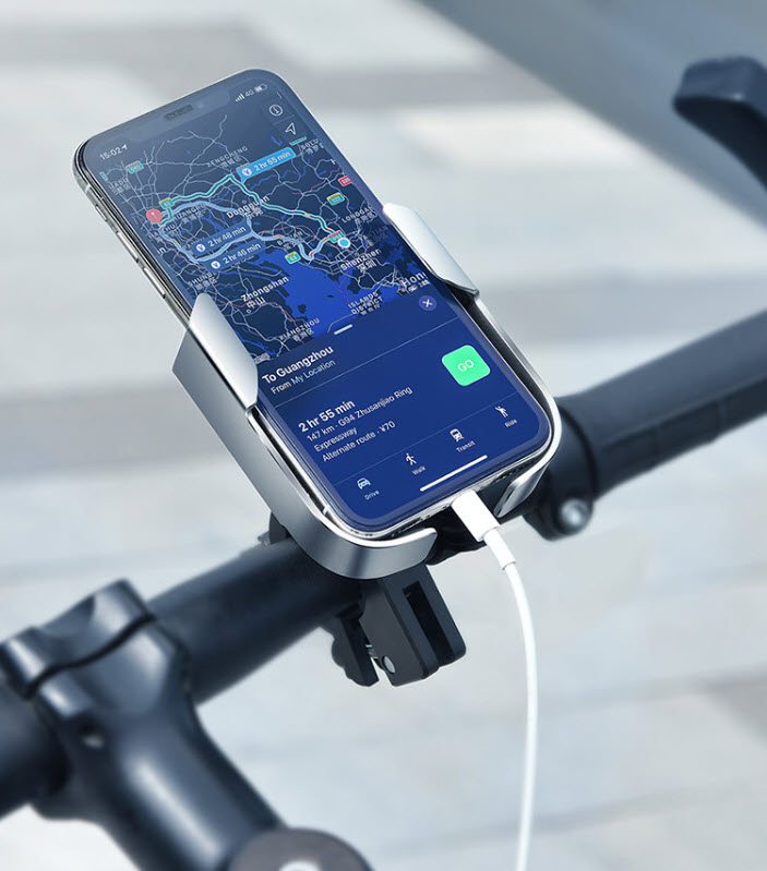 Giá gắn điện thoại xe máy xe đạp Baseus BSS011 hợp kim nhôm