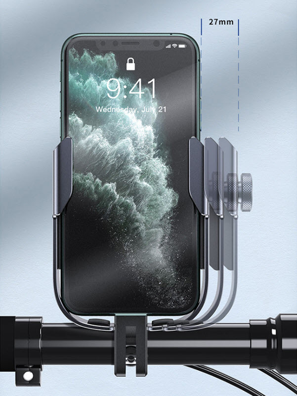 Giá gắn điện thoại xe máy xe đạp Baseus BSS011 hợp kim nhôm