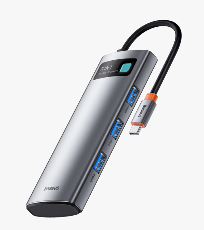 Hub bộ chia hỗ trợ sạc laptop type-C Baseus BSS033 cổng HDMI USB3.0
