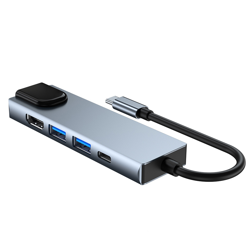Hub chuyển đổi 5 in 1 USB-C to LAN/HDMI/USB/PD OEM 2007T