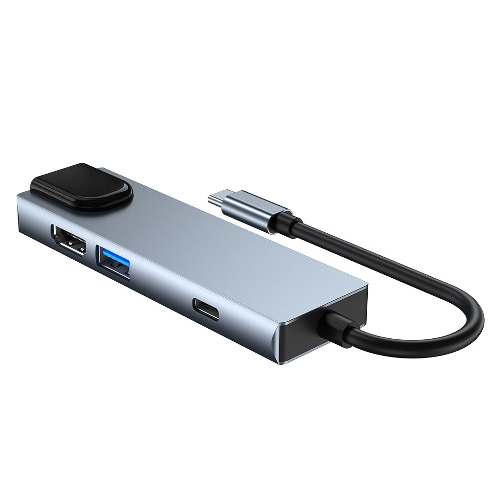 Hub chuyển đổi 6 in 1 USB-C to HDMI/USB/SD/TF/PD/LAN OEM 2012T