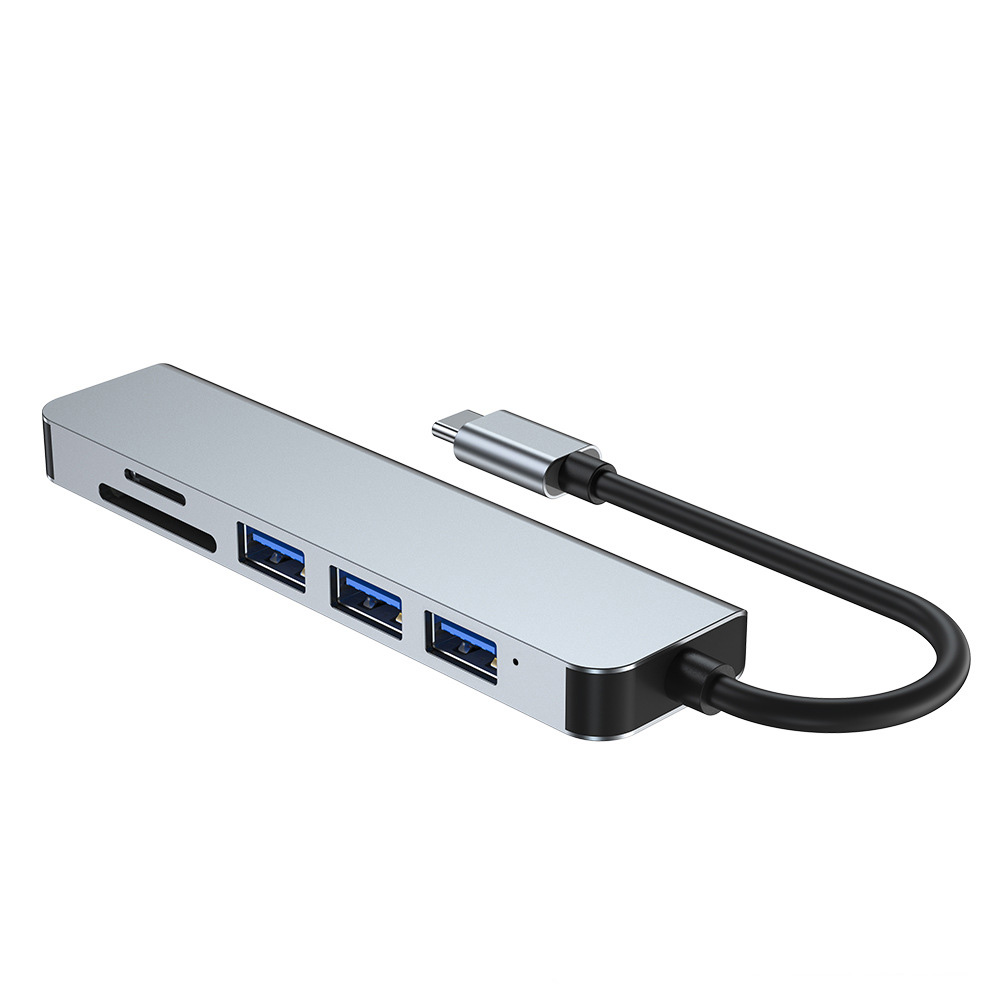 Hub chuyển đổi 6 in 1 USB-C to HDMI/USB/SD/TF OEM 2010N3
