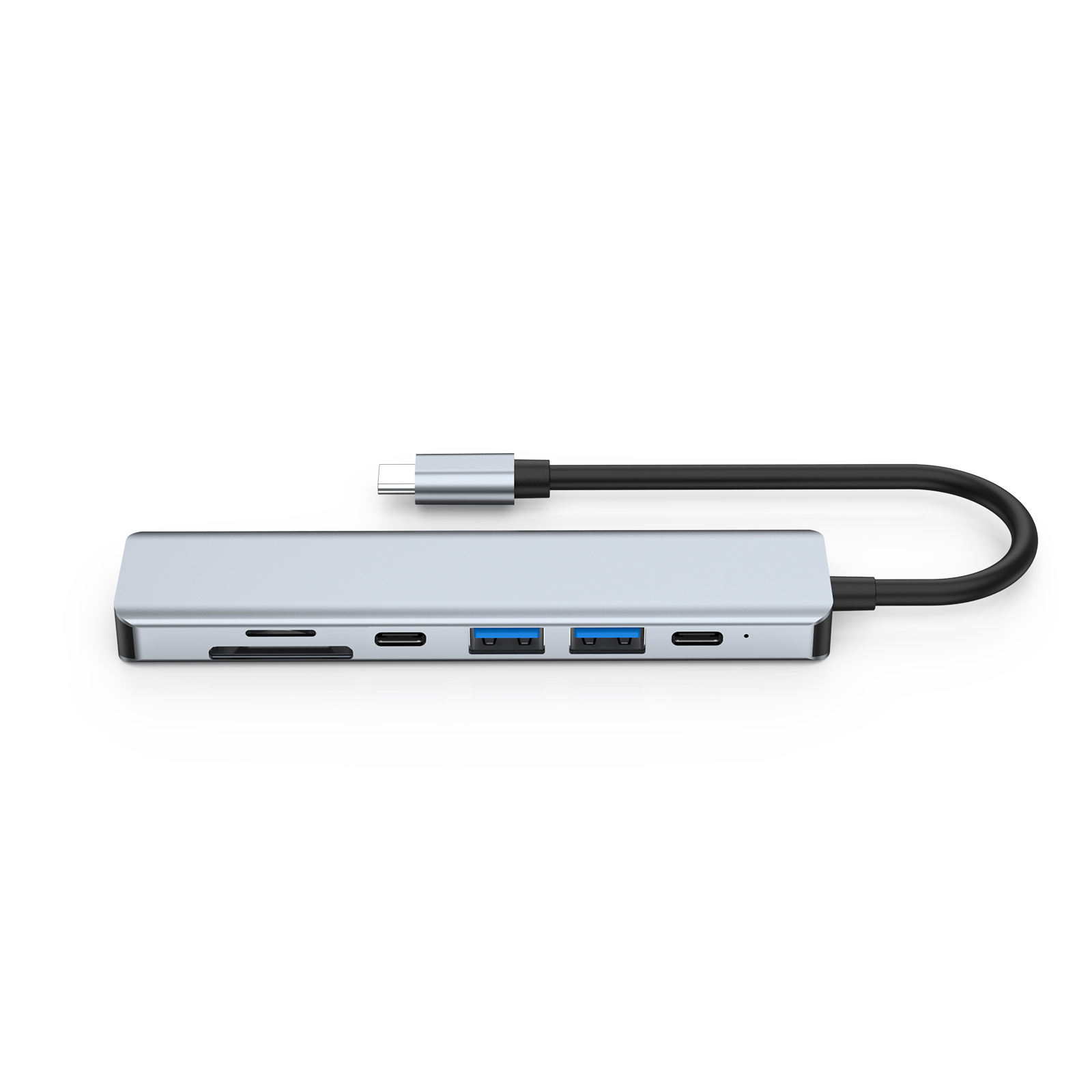 Hub chuyển đổi 7 in 1 USB-C to HDMI/SD/TF/Type-C/USB/PD OEM YG2121