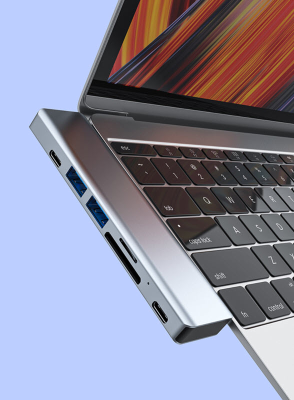 Hub chuyển đổi cho Macbook to HDMI/Type-C/USB/SD/TF/PD OEM 2101T