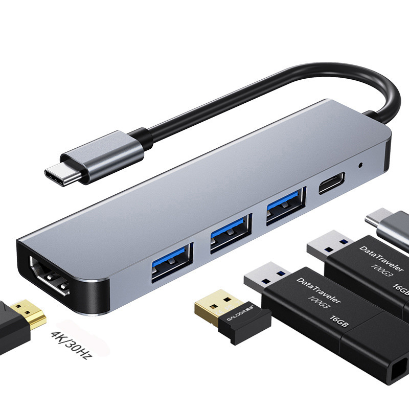 Hub chuyển đổi 5 in 1 USB-C to HDMI/USB/PD OEM 2008T