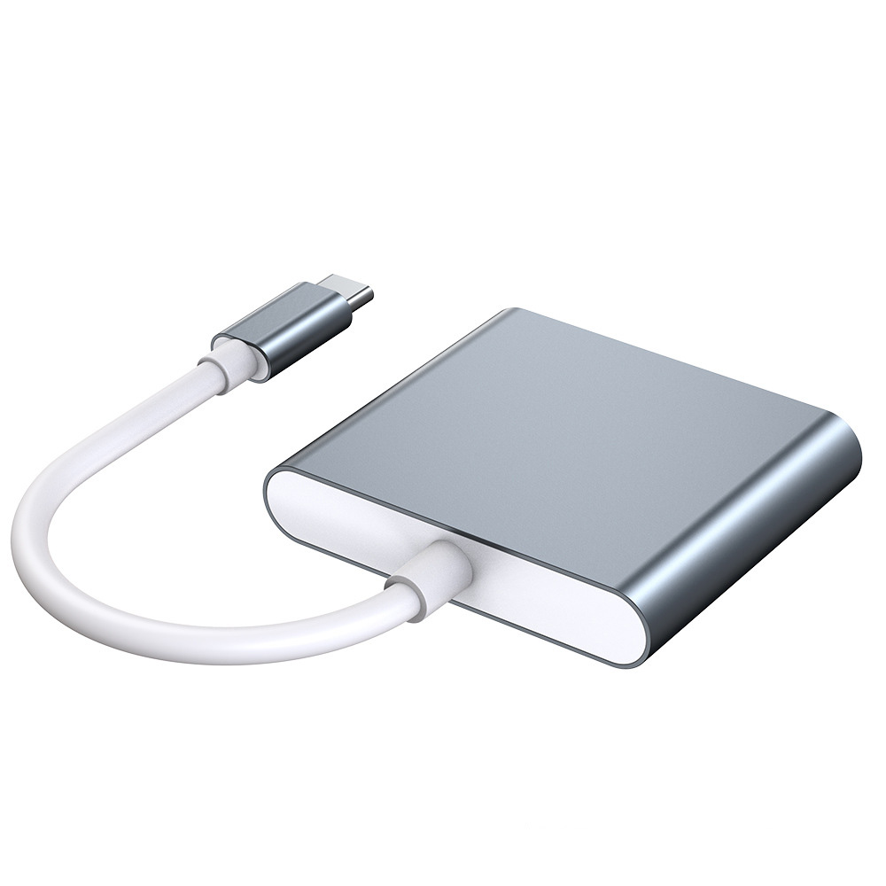 Hub chuyển đổi 3 in 1 USB-C to HDMI/USB/Type-C OEM 018T