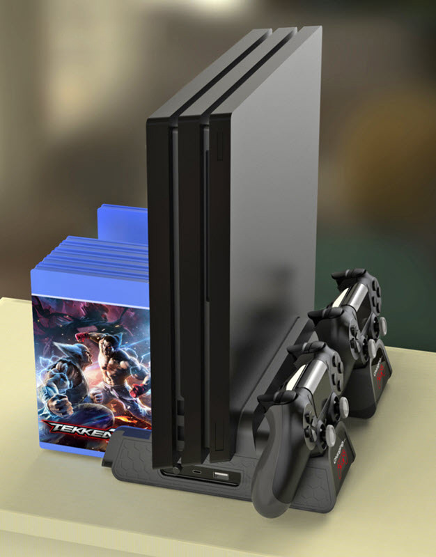 Đế sạc tay cầm và tản nhiệt PS4 có khay để đĩa Dobe TP4-882C