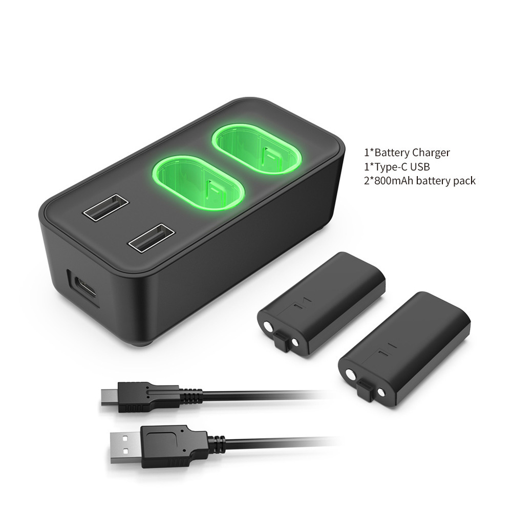 Đế sạc pin cho tay cầm Xbox kèm pin Dobe TYX-0665