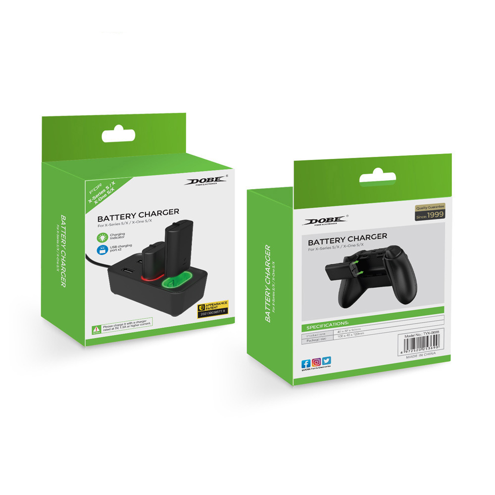 Đế sạc pin cho tay cầm Xbox kèm pin Dobe TYX-0665
