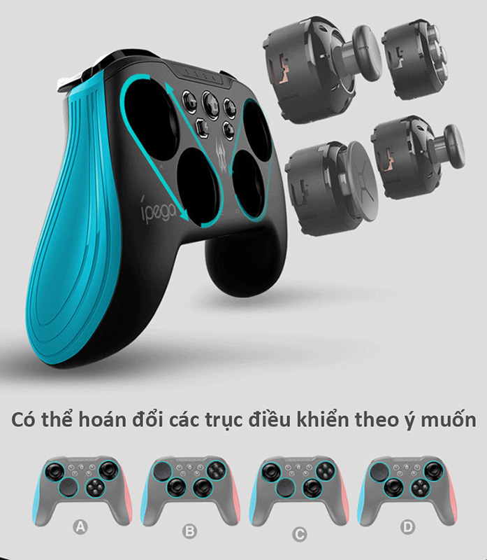 Tay cầm chơi game bluetooth cho PC/NS/Android Ipega PG-9139