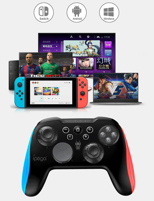 Tay cầm chơi game bluetooth cho PC/NS/Android Ipega PG-9139