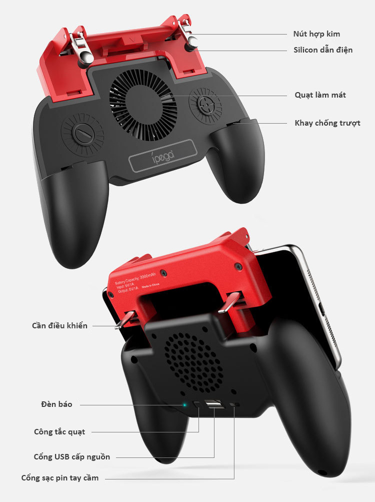 Tay cầm chơi game bắn PUBG Ipega PG-9123