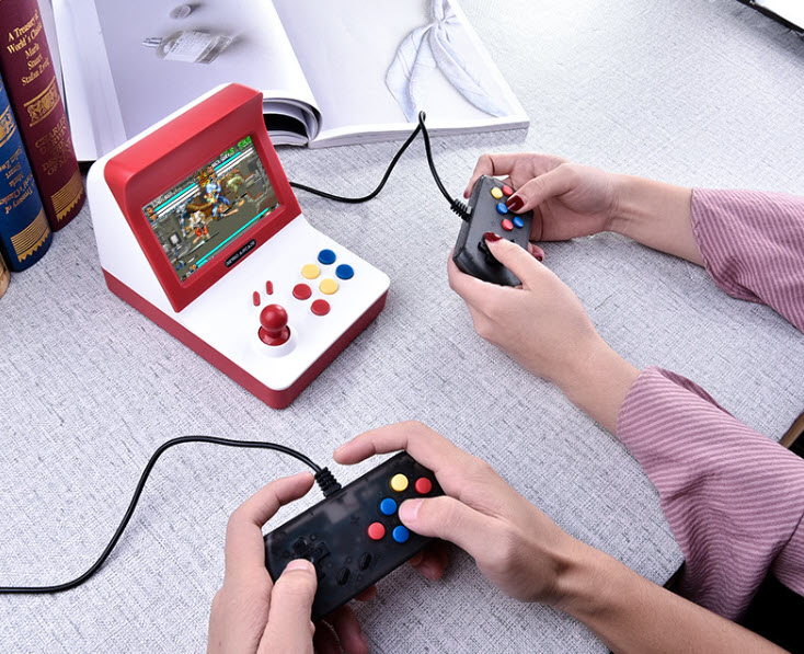 Máy chơi game ngày xưa 8 bit màn hình 4.3inch 3000 trò Rupeng A8-ROCKER