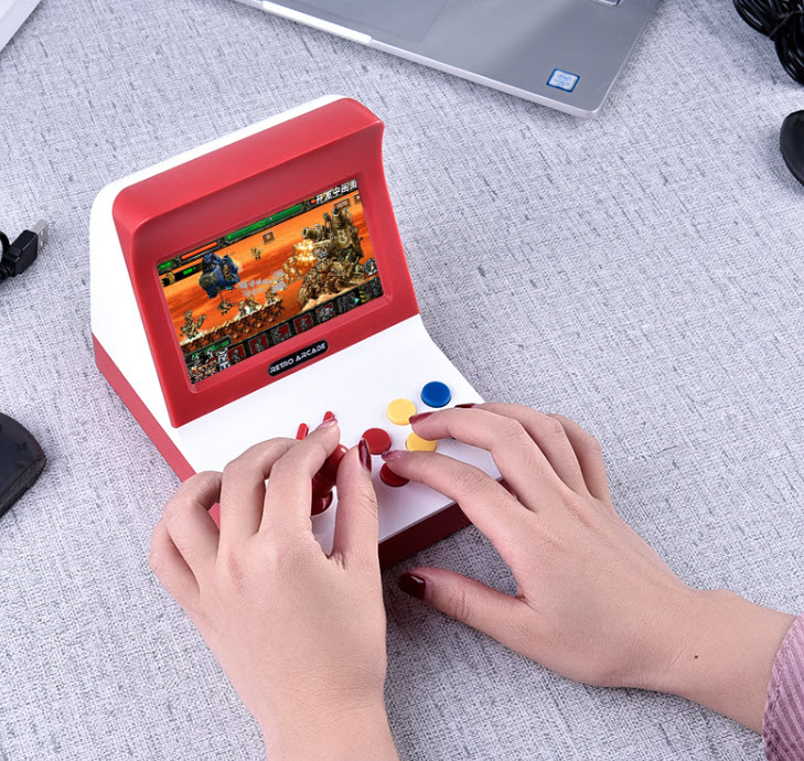 Máy chơi game ngày xưa 8 bit màn hình 4.3inch 3000 trò Rupeng A8-ROCKER