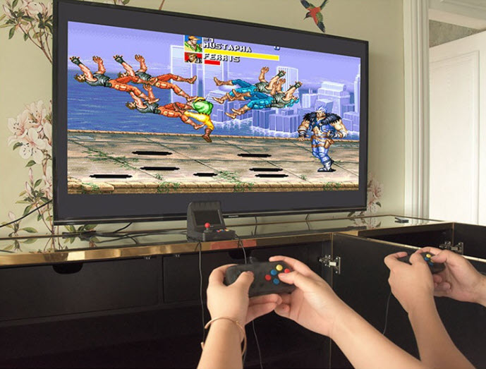 Máy chơi game ngày xưa 8 bit màn hình 4.3inch 3000 trò Rupeng A8-ROCKER