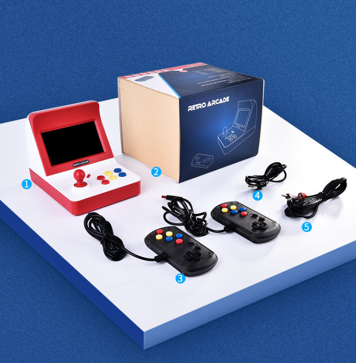 Máy chơi game ngày xưa 8 bit màn hình 4.3inch 3000 trò Rupeng A8-ROCKER