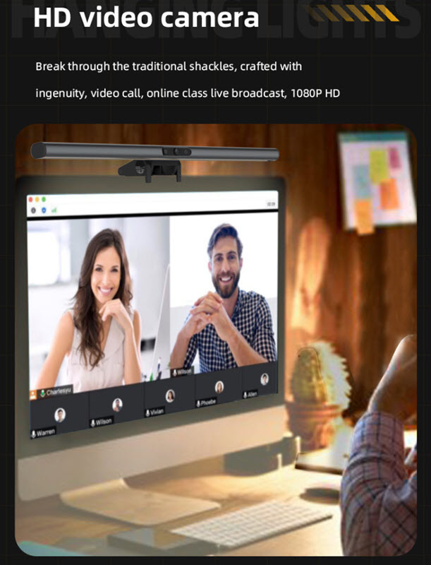 Đèn Led bảo vệ mắt sử dụng máy tính kèm Webcam 1080p Mante S1
