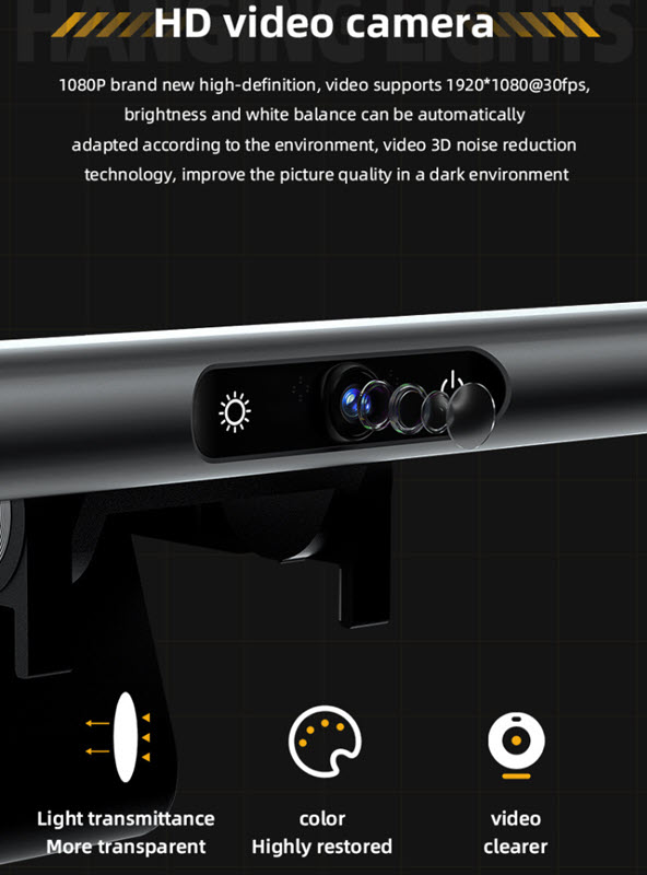 Đèn Led bảo vệ mắt sử dụng máy tính kèm Webcam 1080p Mante S1