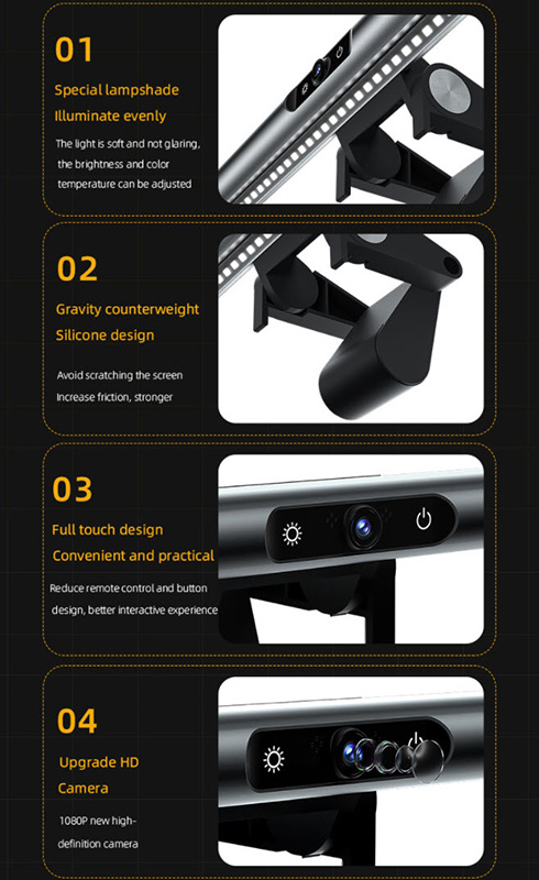 Đèn Led bảo vệ mắt sử dụng máy tính kèm Webcam 1080p Mante S1