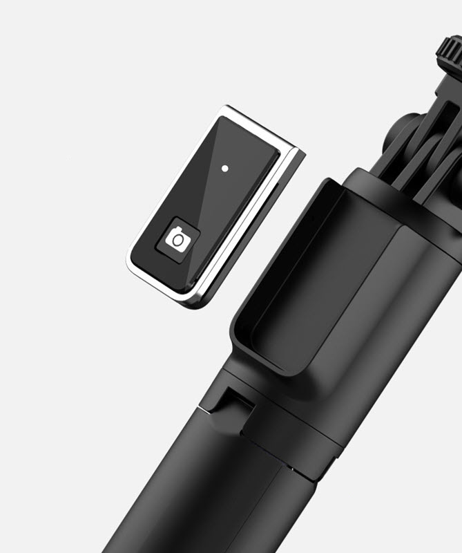 Gậy selfie có remote chụp bluetooth kèm đèn Led OEM P04L-1