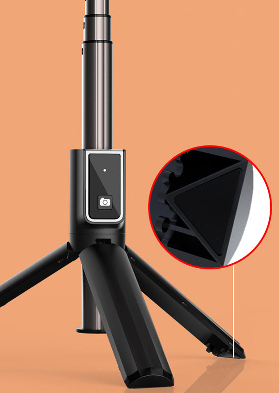 Gậy selfie có remote chụp bluetooth kèm đèn Led OEM P04L-1
