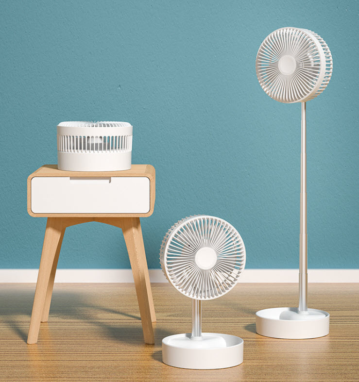 Quạt sạc mini để bàn tăng giảm chiều cao OEM F3