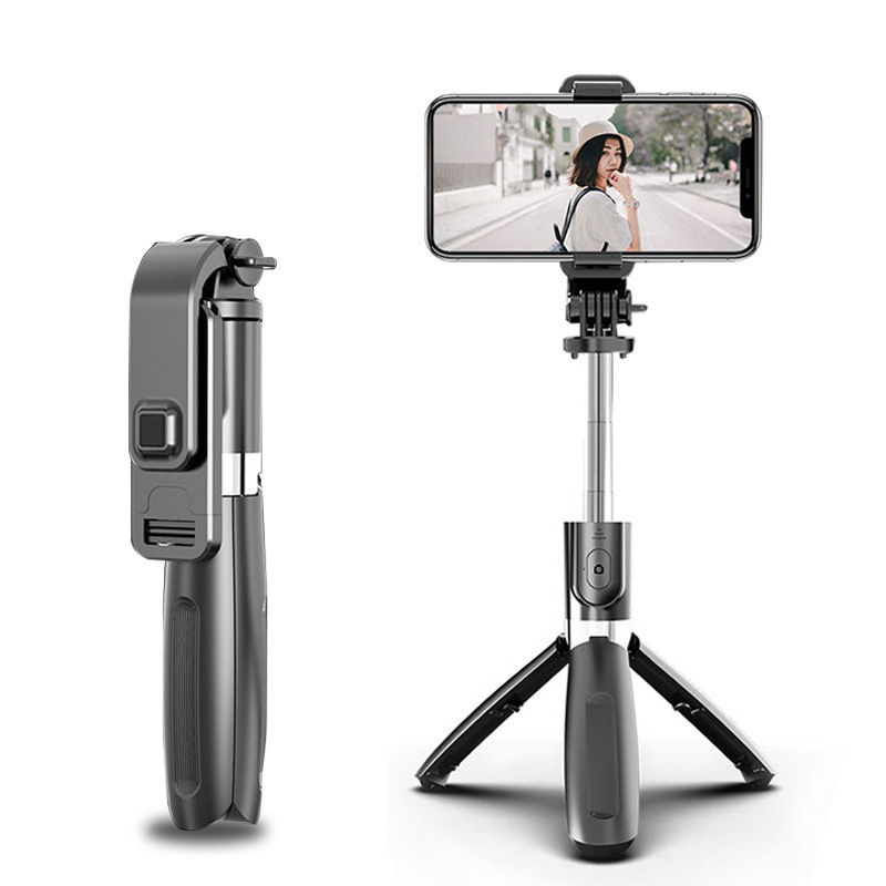 Gậy selfie có remote chụp từ xa bluetooth co giãn 1m OEM L02