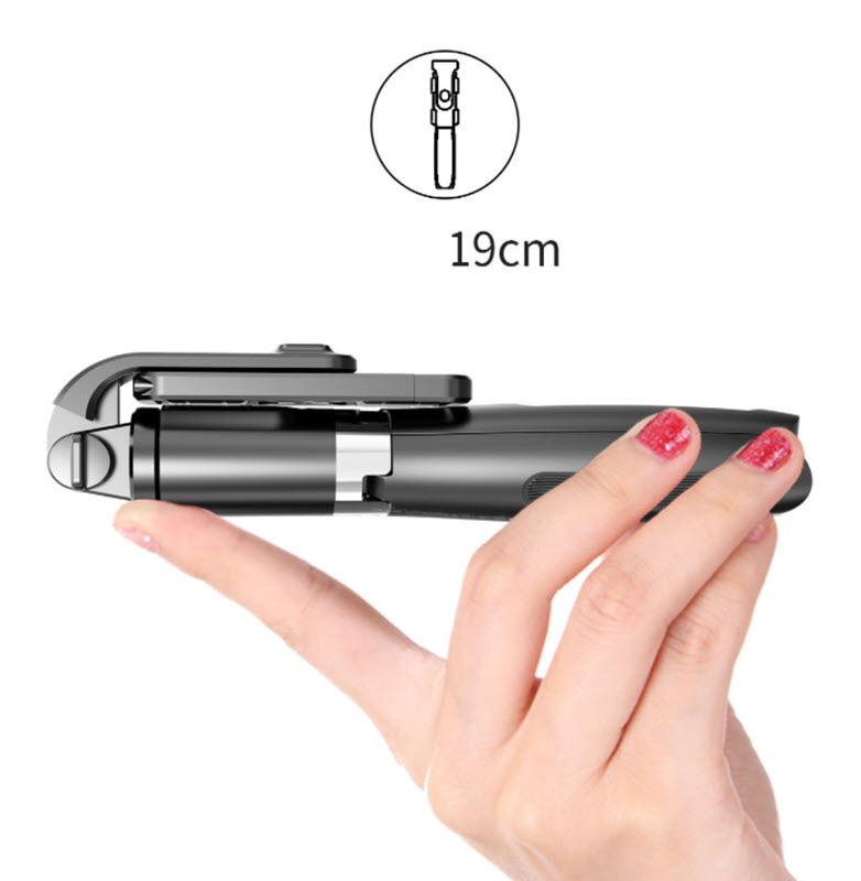 Gậy selfie có remote chụp từ xa bluetooth co giãn 1m OEM L02