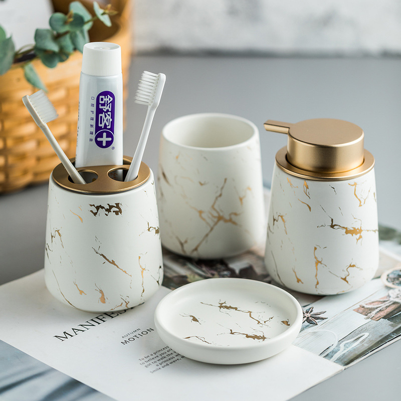 Bộ đồ dùng nhà tắm sứ Ceramic Zixin ZANE03